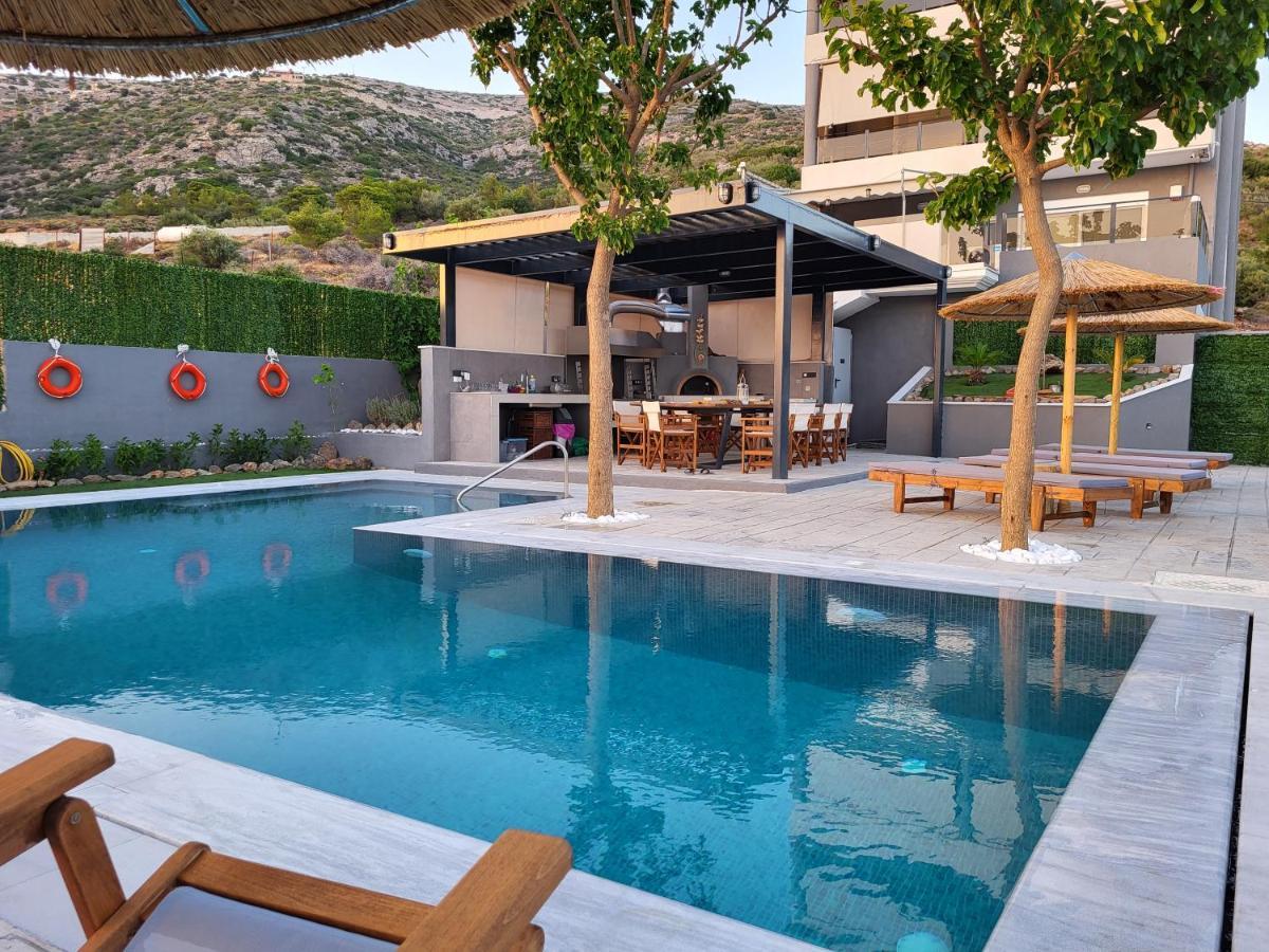 "Stergiou Luxury Apartments" Με Κοινη Πισινα Saronida Ngoại thất bức ảnh